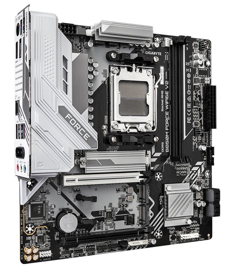 Gigabyte B850M FORCE WiFi 6E V2 AMD AM5 Micro-ATX Motherboard (DDR5, PCIe 5.0)