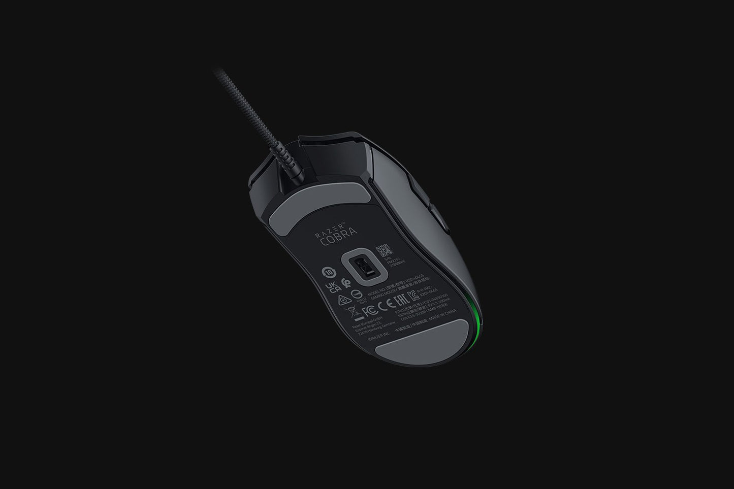Razer Cobra Chroma RGB 58g Lightweight Design 8500 DPI Optical Sensor Wired Gaming Mouse- Black-RZ01-04650100-R3M1