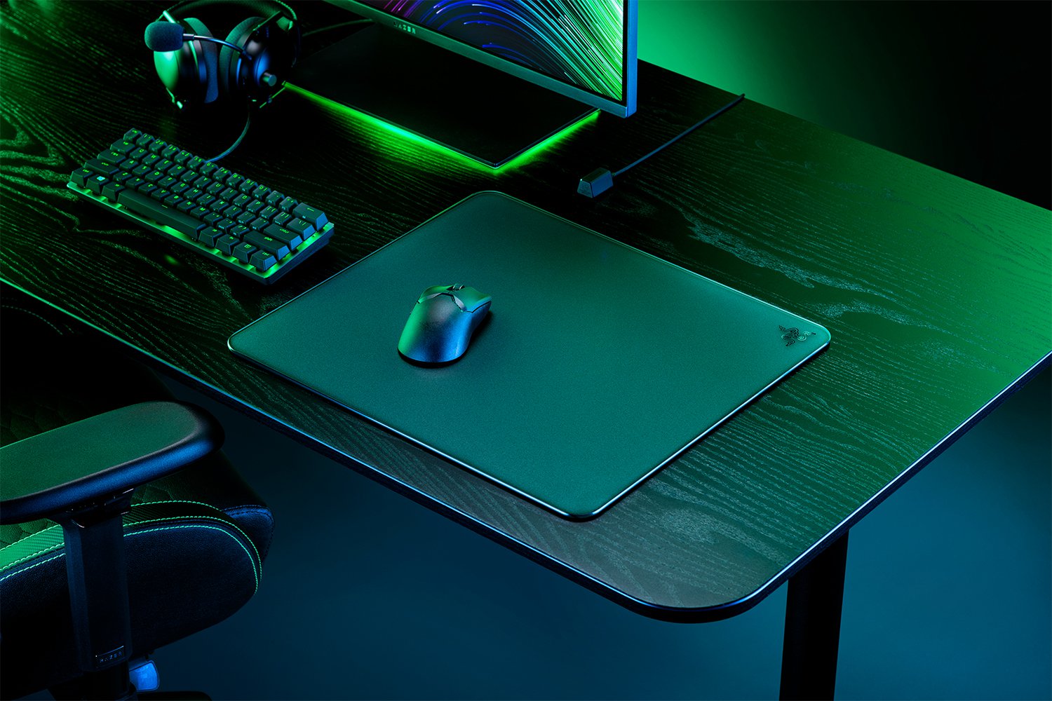 Razor Computer Mat Razer Atlas - Black Tempered Glass Gaming Mouse Mat – Computerspace