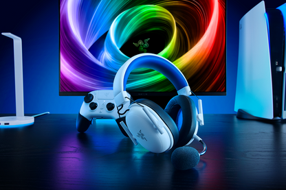 Razer BlackShark V3 X HyperSpeed Wireless Gaming Headset for PS5 – White