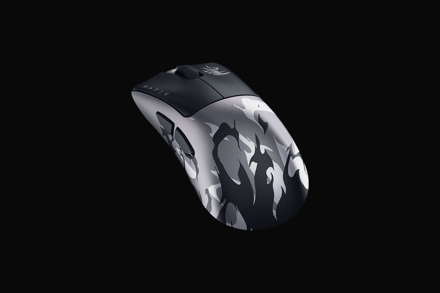 Razer DeathAdder V4 Pro NiKo Edition wireless esports gaming mouse, angled view