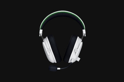 Razer BlackShark V3 Pro Xbox white wireless gaming headset, angled view