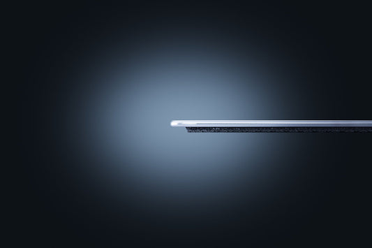 Razer Atlas Pro white glass gaming mouse mat shown at an angle
