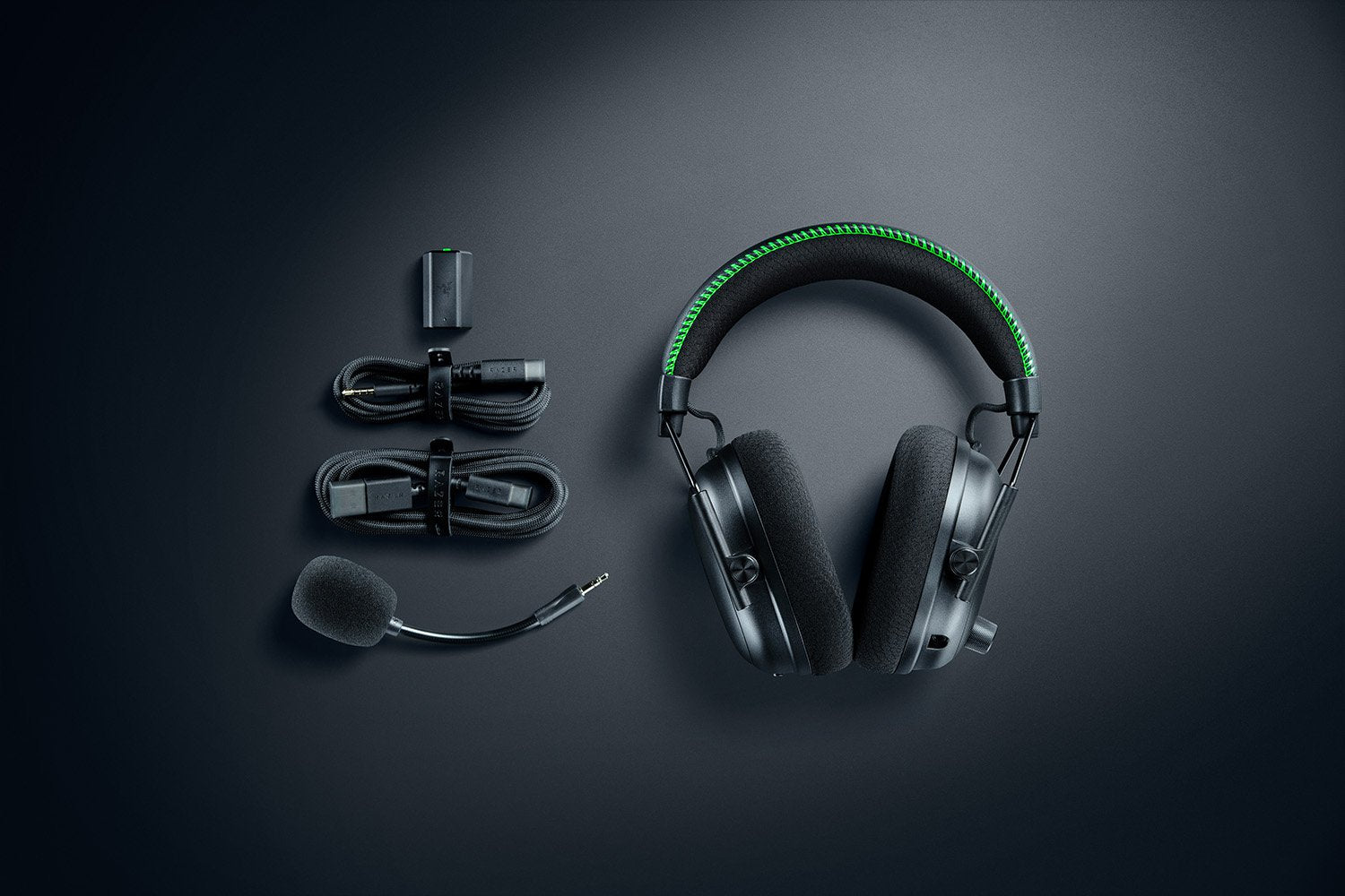 Razer BlackShark V3 Pro Xbox black wireless gaming headset, side view