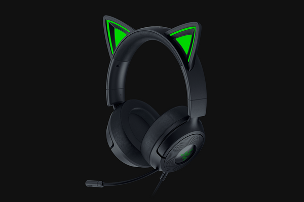 Razer Kraken Kitty V3 X Wired Gaming Headset with Kitty Ears – Black