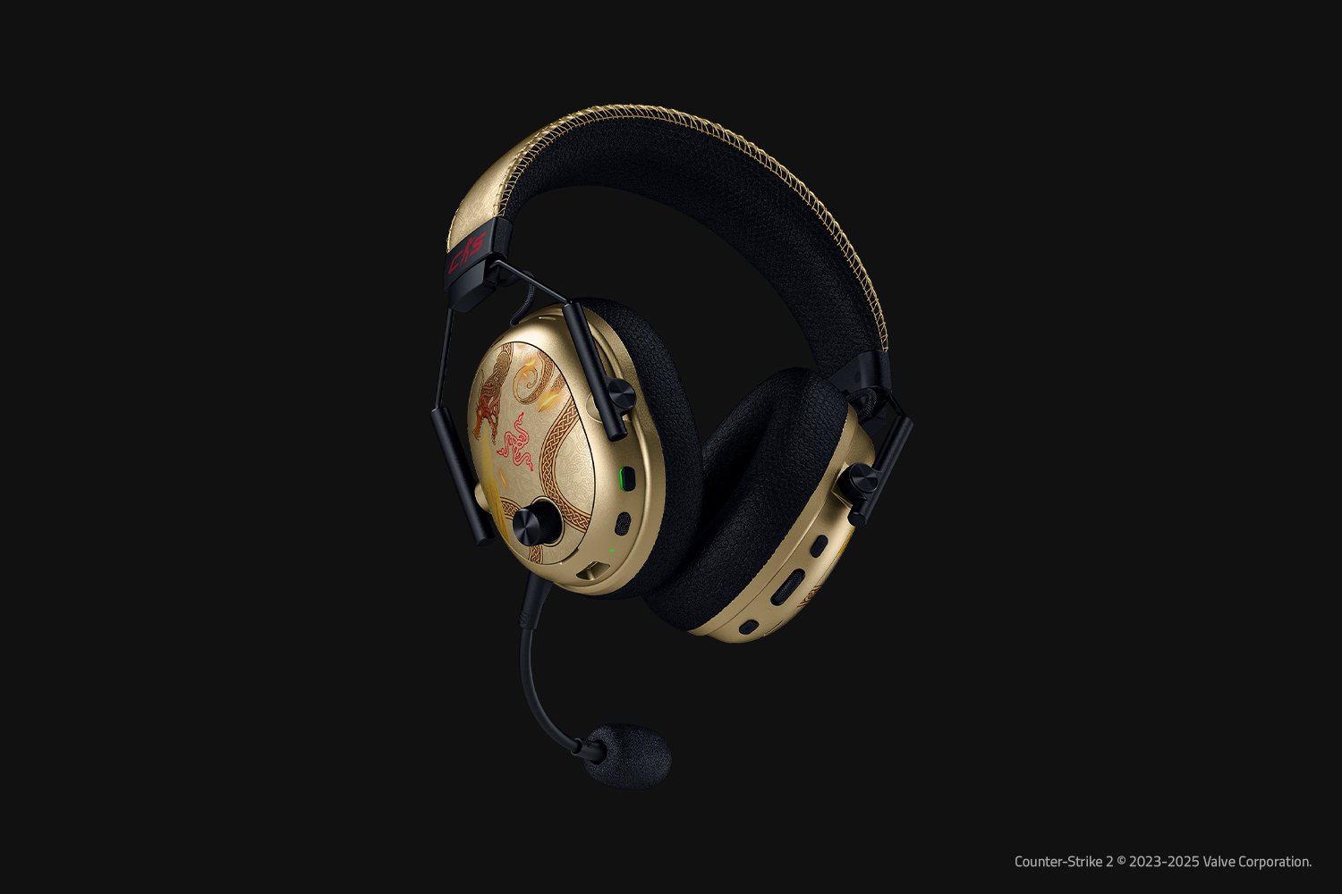 Razer BlackShark V3 Pro Counter-Strike 2 Edition wireless gaming headset, detail view