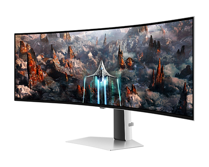 Samsung 49 inch (1.24 m) OLED G9 Gaming Monitor with 0.03ms GTG response time and 240Hz refresh screen - LS49CG930SWXXL