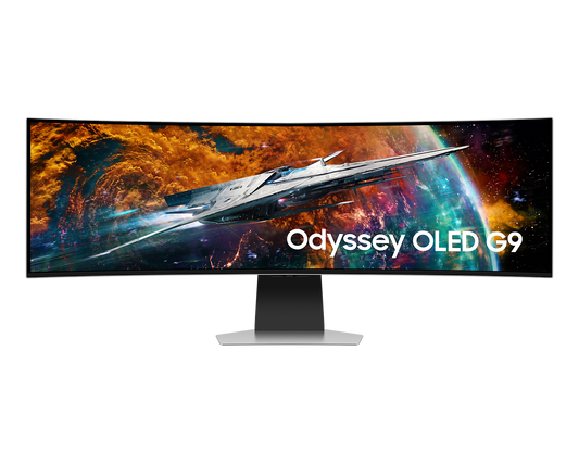 Samsung 49 inch 1.24 m OLED G9 Gaming Monitor with 0.03ms GTG response time and 240Hz refresh screen LS49CG930SW-Monitor-SAMSUNG-computerspace