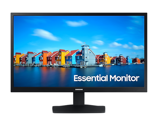 Samsung 54.5cm (22") FHD Flat Monitor with Wide Viewing Angle LS22A334NHWXXL