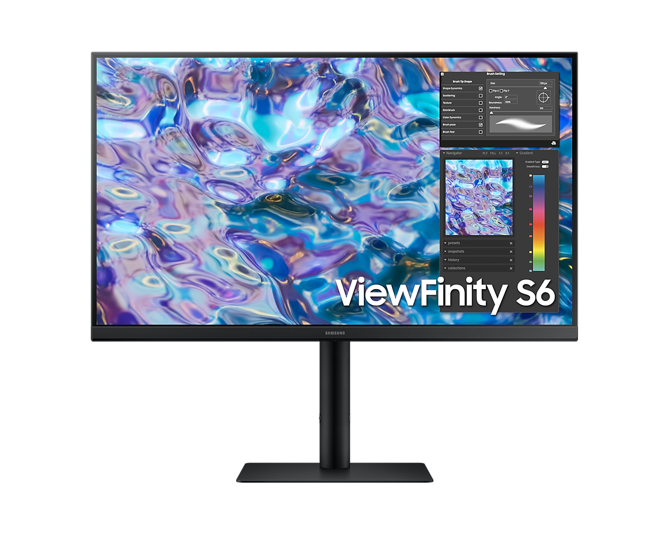 Samsung 68.5cm (27") QHD High Resolution Monitor with IPS Panel - 27B610-Monitor-SAMSUNG-computerspace