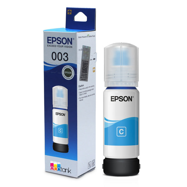 Epson 003 Cyan Ink Bottle 65ml | For L3110 L3150 L3250 L5190 Series Printers