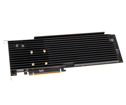 Sonnet M.2 8x4 Silent Gen4 PCIe Card Eight M.2 NVMe SSD Slots on a PCIe 4.0 x16 Card