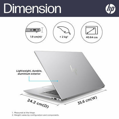 Refurbished HP Zbook Studio 16 Inch G10 Mobile Workstation Pc - Data Science (8L160PA)Processor: Intel® Core I7-13700H 5.0 Ghz /32GB/1TB SSD/Nvidia Geforce RTX 4070 8GB GDDR6/16"/Windows 11 Pro