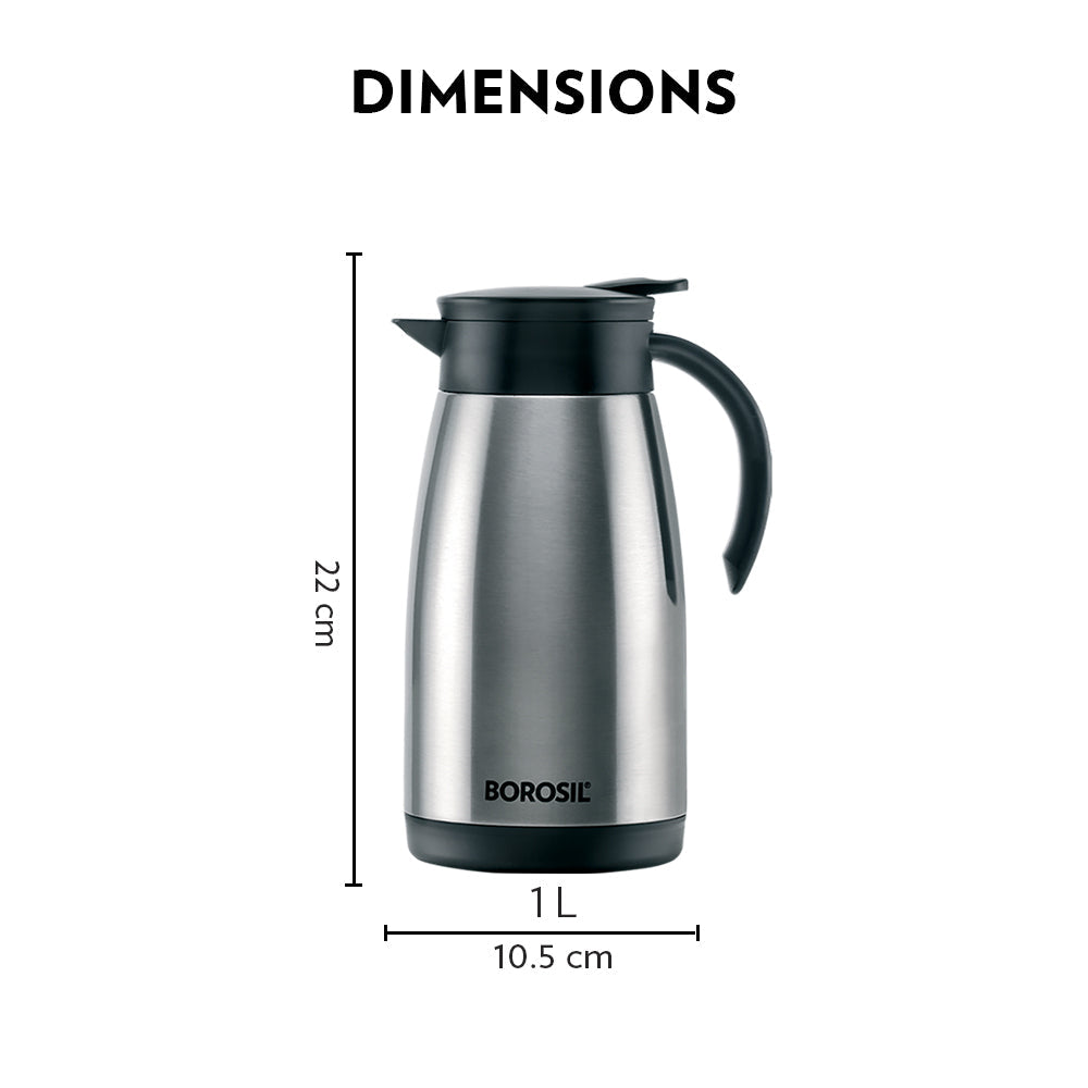 Borosil Insulated Tea Pot 1Ltr
