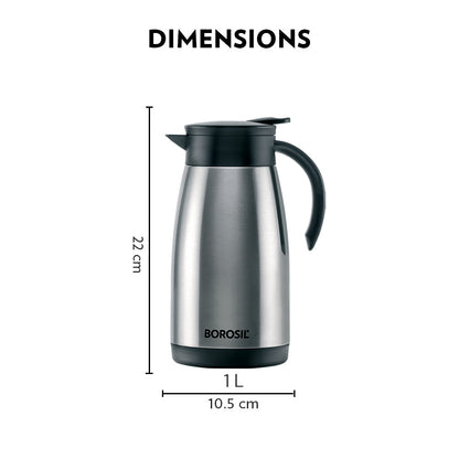 Borosil Insulated Tea Pot 1Ltr
