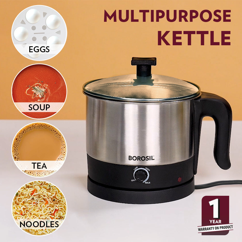 Borosil Omni Electric Kettle, 1L