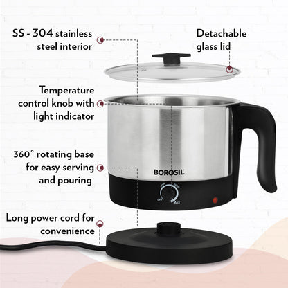 Borosil Omni Electric Kettle, 1L