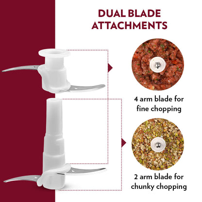 Borosil Chef Delite Chopper with 2 blade sets