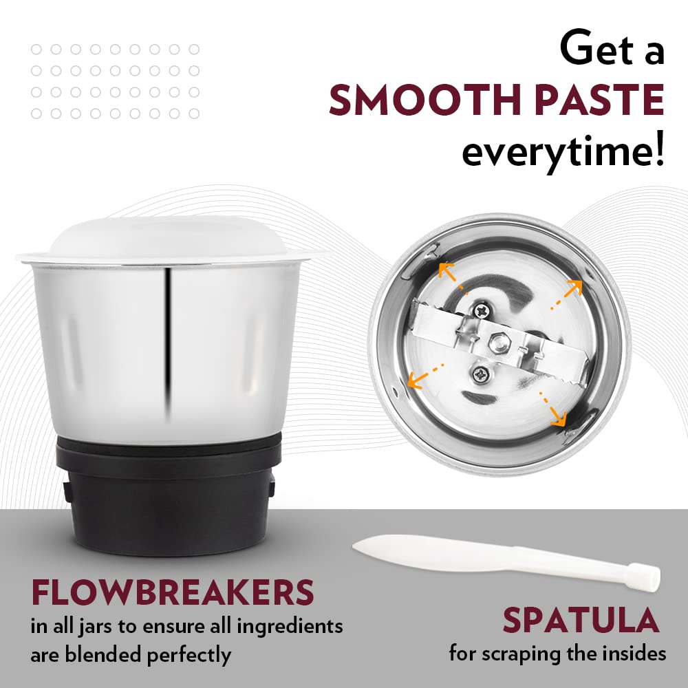 Borosil Star Mixer Grinder - Maroon