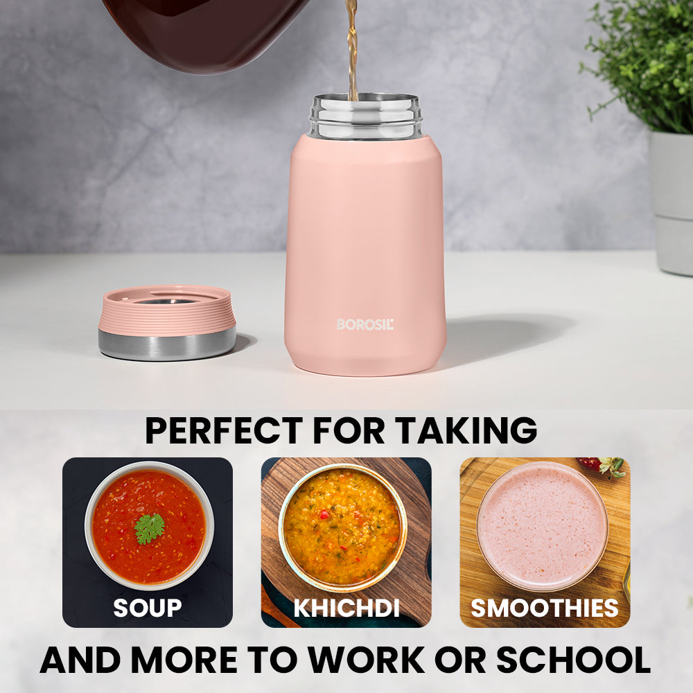 Carry Mate Food Jar, Pink, 500ml