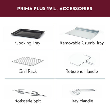 Borosil Prima Plus 19L Oven Toaster Griller (OTG)