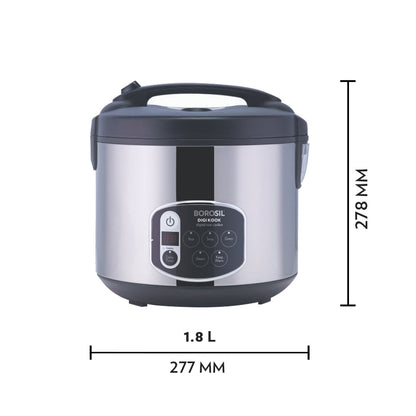 Borosil Digikook Electric Cooker, 1.8L