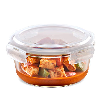 Borosil Klip n Store Round Glass Container