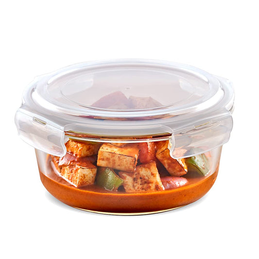Borosil Klip n Store Round Glass Container