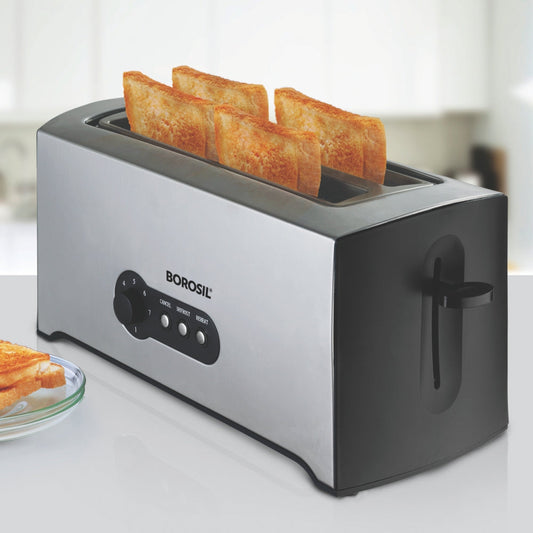 Borosil Krispy Pop-Up Toaster - 4 slice