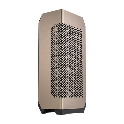 Cooler Master NCORE 100 MAX Bronze ITX SFF Tower Case, Custom 120mm AIO, 850W SFX Gold ATX3.0 PSU, 4 Slot GPU, Vertical Mount GPU, PCIe 4.0 Riser, Anodized Aluminum, USB Type C (NR100-ZNNN85-SL0)