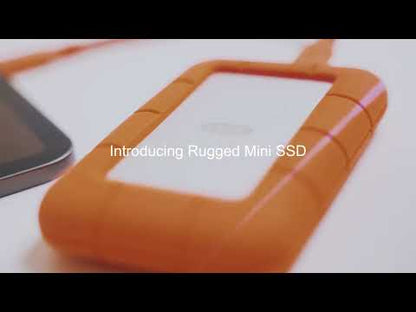 LaCie Rugged Mini 4TB External HDD | Orange - USB 3.0 Drop Shock Dust Rain Resistant | Compatible with Windows and Mac | Portable Hard Drive (LAC9000633)