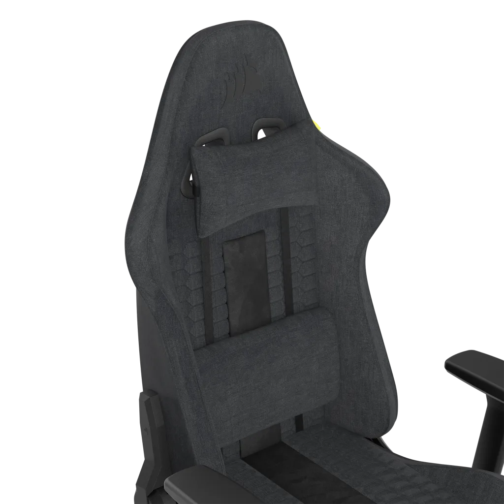 Corsair TC100 RELAXED Gaming Chair-Gaming Chair-Corsair-Grey/Black-Fabric-computerspace