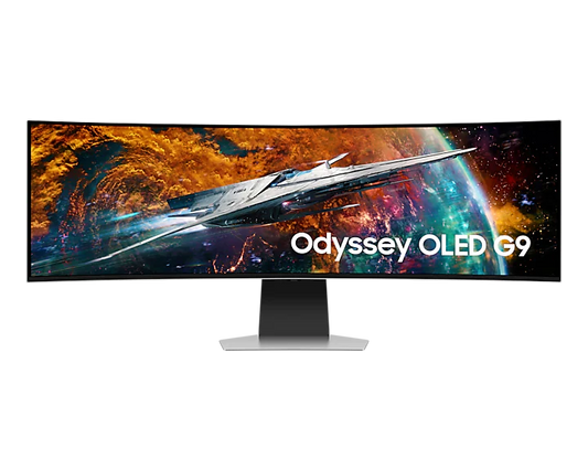 Samsung 49 inch (1.24 m) OLED G9 Gaming Monitor with Neo Quantum Processor 0.03ms GTG response time and 240Hz refresh screen - LS49CG950SWXXL