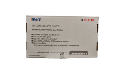 CP PLUS CP-ANW-HPU8H2-N12 8 Port PoE Switch