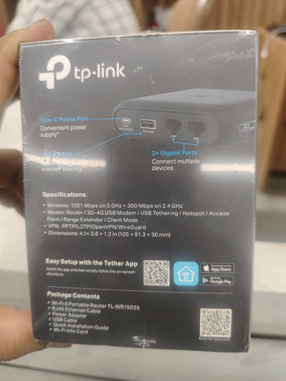 Tp-link TL-WR1502X wifi 6 Travel router