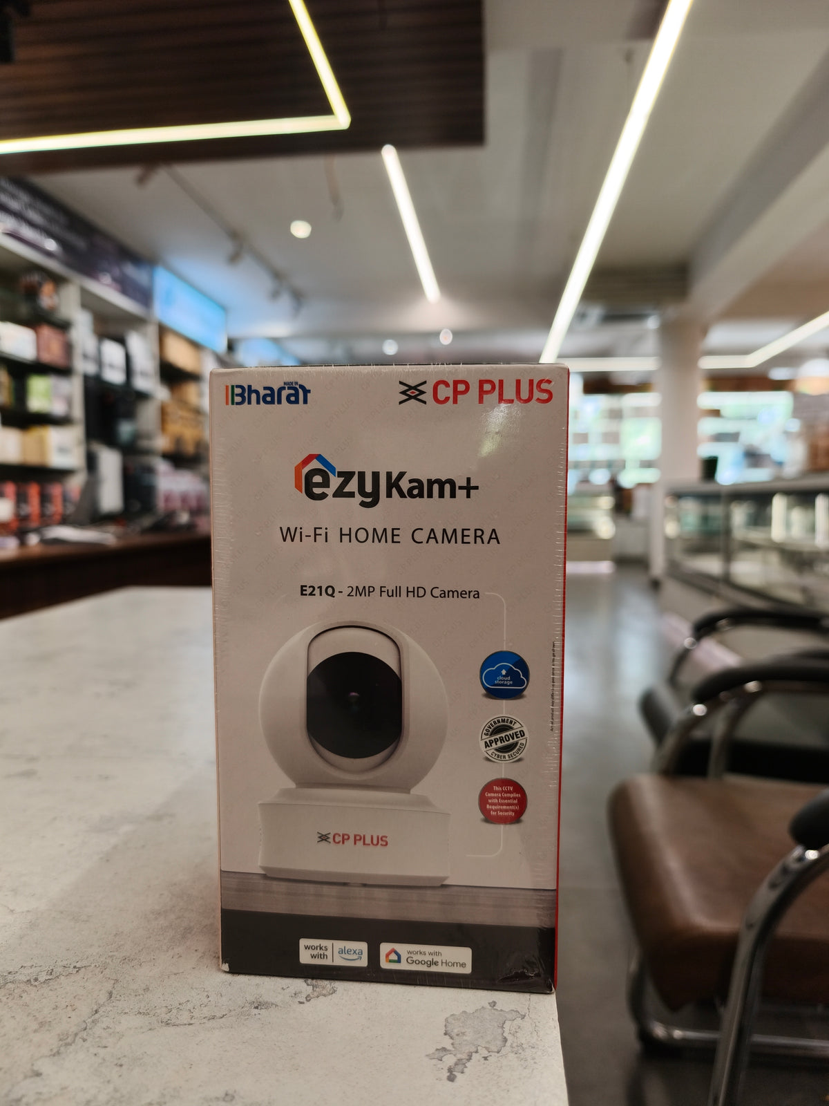CP Plus CP-E21Q 2MP Full HD Wi-Fi CCTV Camera | 360° Pan Tilt | Night Vision | Two-Way Audio