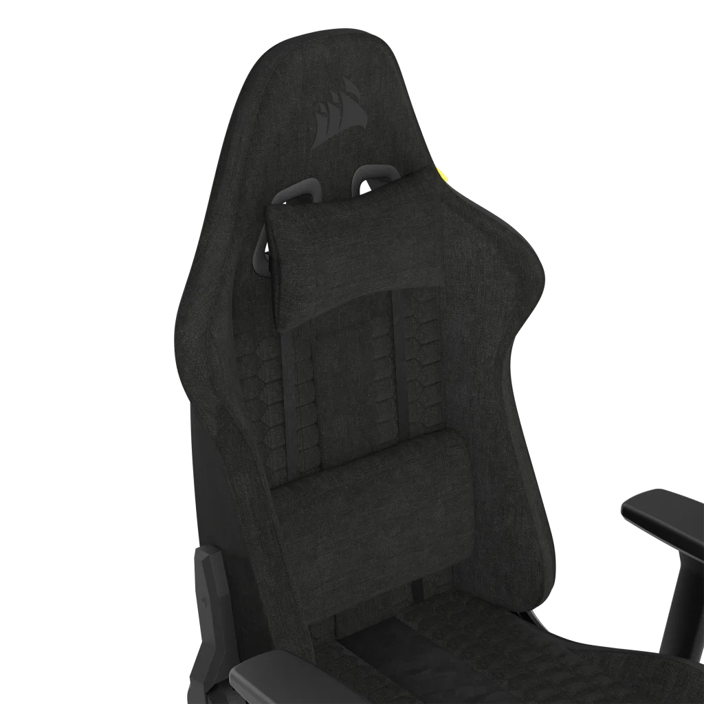 Corsair TC100 RELAXED Gaming Chair-Gaming Chair-Corsair-Black/Black-Fabric-computerspace