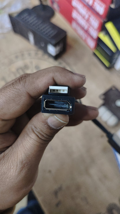 HDMI male to USB male to DP female