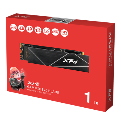 XPG GAMMIX S70 BLADE PCIe Gen4x4 M.2 2280 Solid State Drive