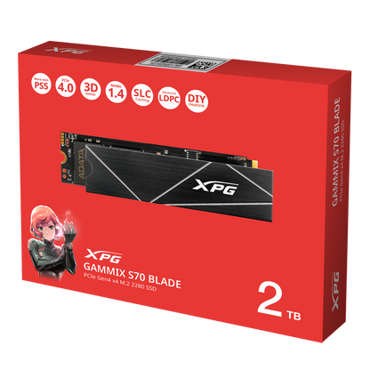 XPG GAMMIX S70 BLADE PCIe Gen4x4 M.2 2280 Solid State Drive