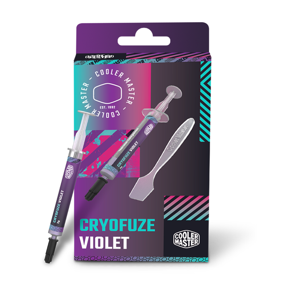 Cooler Master Cryofuze Violet Thermal Paste - for Processor, GPU, Console, Laptop | 12.6 W/m-K Thermal Conductivity | Excellent Performance | Easy to Apply | Non Corrosive