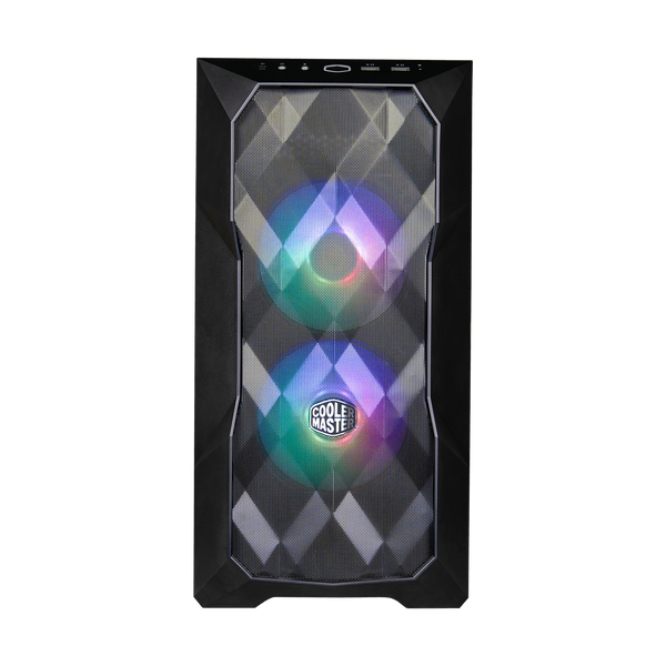 Cooler Master TD300 Mesh Computer Case Black 280mm Radiator Support ARGB & PWM Hub Included High Airflow Case 2 x 120mm ARGB Fans Pre-Installed Gaming Case