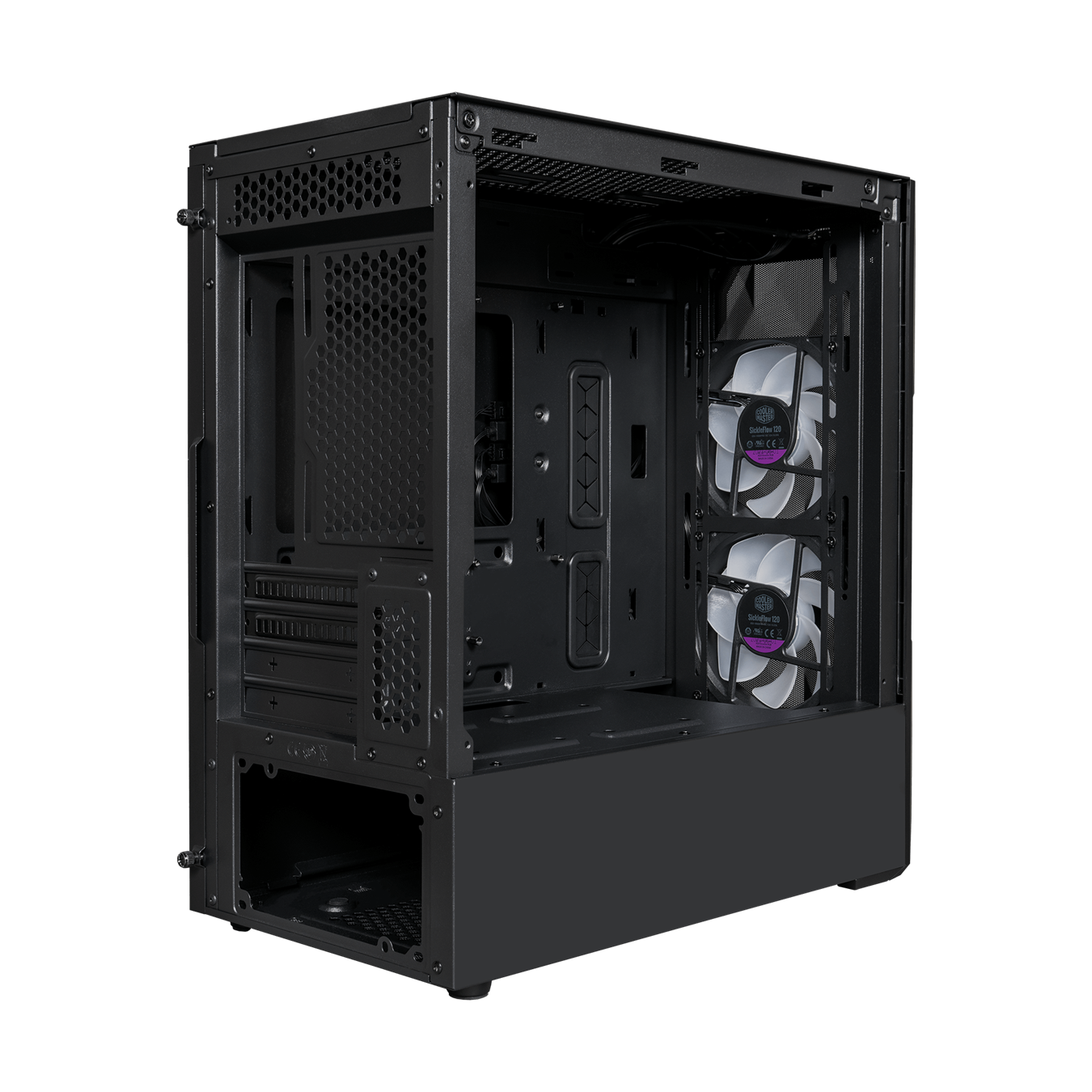 Cooler Master TD300 Mesh Computer Case Black 280mm Radiator Support ARGB & PWM Hub Included High Airflow Case 2 x 120mm ARGB Fans Pre-Installed Gaming Case-Cabinet-Cooler Master-computerspace
