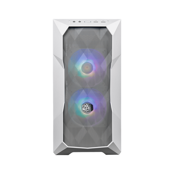 Cooler Master TD300 Mesh Computer Case White 280mm Radiator Support ARGB & PWM Hub Included High Airflow Case 2 x 120mm ARGB Fans Pre-Installed Gaming Case