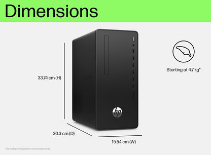 Refurbished HP 280 Pro G6 Microtower Pc (Intel Core I5-10400/8GB/1TB HDD/Windows 10 Pro/Intel UHD 630 Graphics),Black-6X4B9PA#ACJ