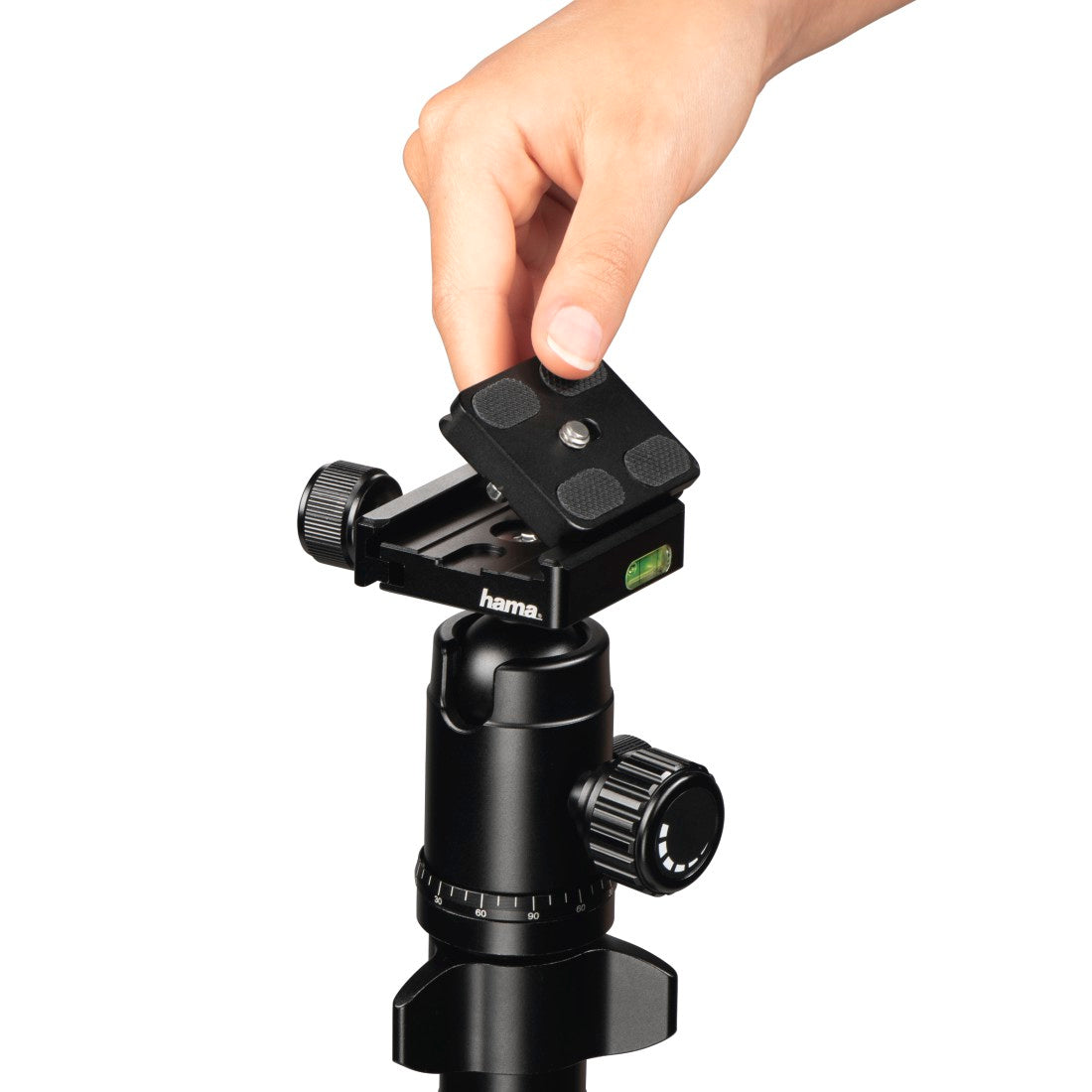 Ramble Duo Carbon Tripod, 160 Ball, with Smartphone Holder-Accessories-HAMA-computerspace