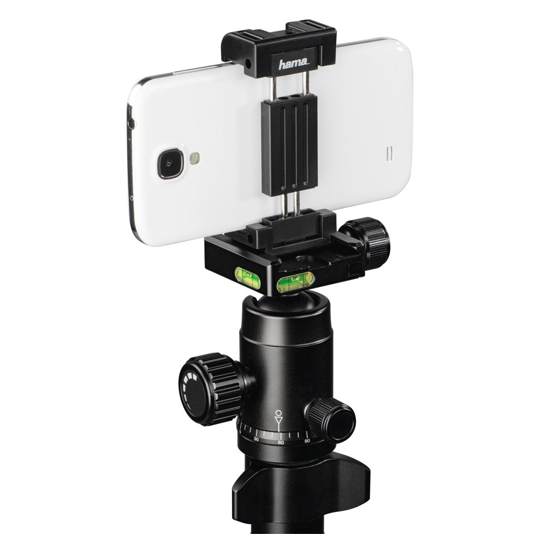 Ramble Duo Carbon Tripod, 160 Ball, with Smartphone Holder-Accessories-HAMA-computerspace