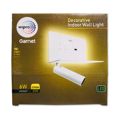 Wipro Garnet 9W Indoor Wall Light with USB