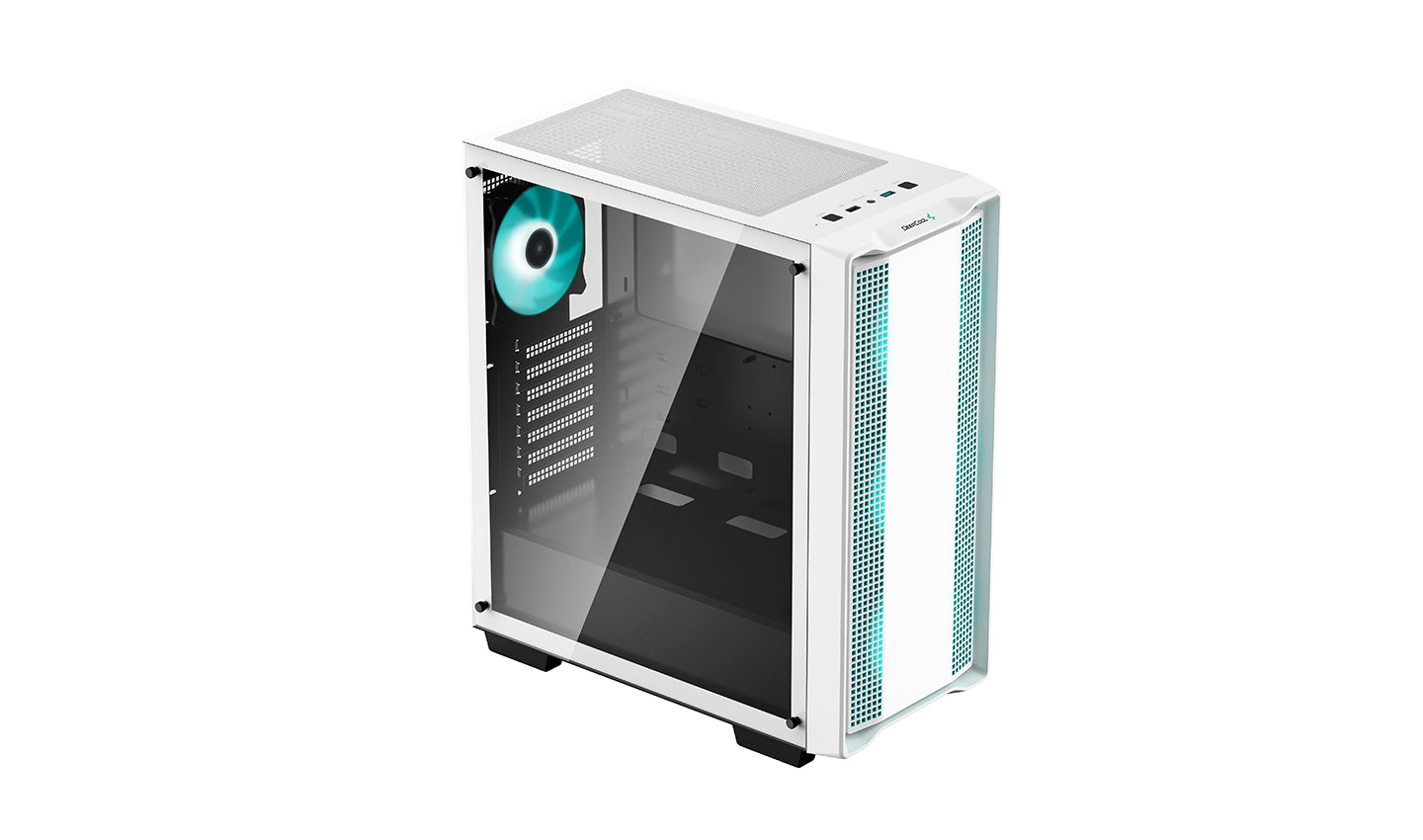 Deepcool CC560 WH Mid Tower four pre-installed LED fans Cabinet-Cabinets-Deepcool-computerspace