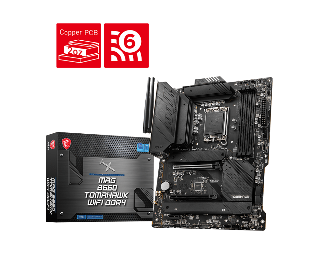 MSI MAG B760 Tomahawk WIFI DDR4 Motherboard-Motherboards-MSI-computerspace